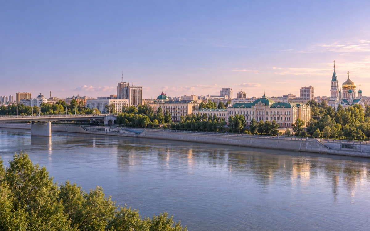 Панорама города Омск