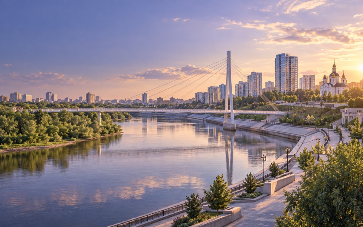 Панорама города Тюмень