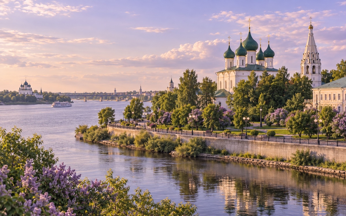 Панорама города Ярославль